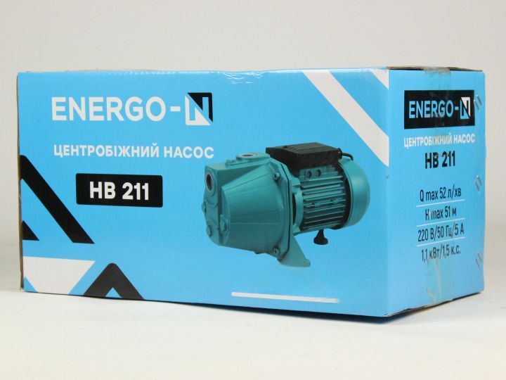 Центробіжний насос ENERGO-N НВ211, 1.1 кВт Польща 3 роки гарантії NB 211 фото