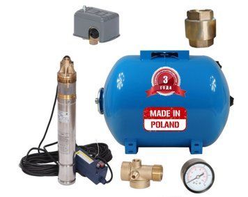Насос свердловинний вихровий GIDROTECH (Akwa Pump) Польща 4SKm100 гарантія 3 роки 2861 фото